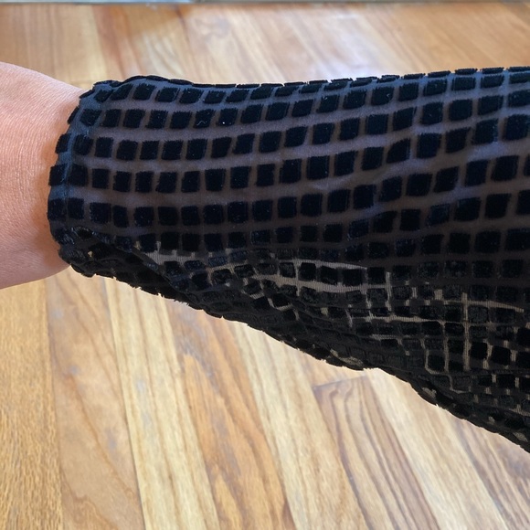 Fame and Partners | Black Velvet/Velour Dress - Picture 4 of 4